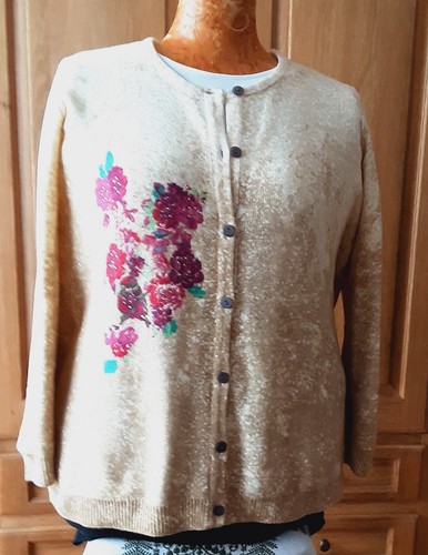 Gelbe strickjacke g52 m - g52/54,