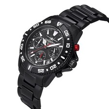 FIREFOX Herrenuhr Edelstahl Chronograph DESTROYER S01 SCHWARZ 10 ATM wasserdicht