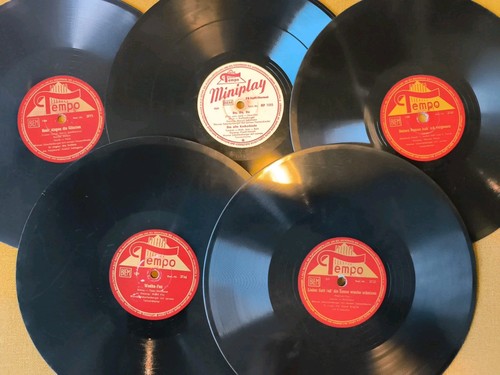 Tempo schellackplatten - 5x,