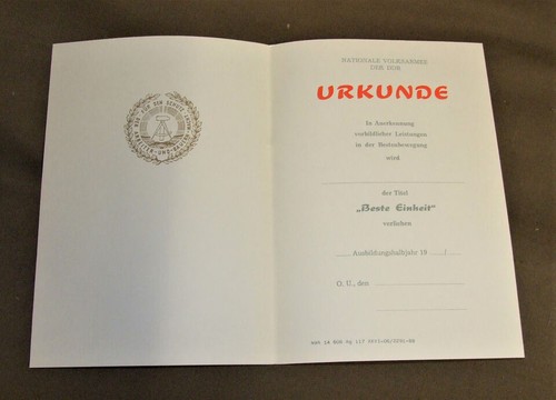 Nva urkunde beste - nva,