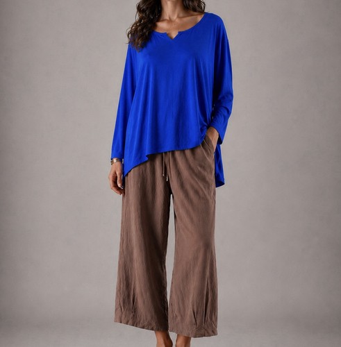 Damen shirt royalblau tunika - shirt,