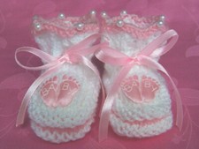 Babyschuhe hand gestrickt