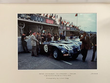 Jarrotts Farbe Cibachrome Jaguar C Type Le Mans 1953 Fotoproduktion.
