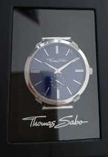 THOMAS SABO UHR HERRENUHR EDELSTAHL REBEL SPIRIT BLAU SILBER 
