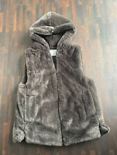 Dunkelgraue Kunstfell Weste von Zara, Gr. 152, wie neu