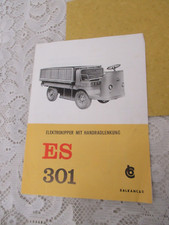 um 1958 BALKANCAR MESSE Reklame Prospekt : Elektrokipper ES 301 : Bulgarien