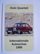 Auto Quartett Internationale Autoschau 1968 komplett neuwertig