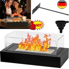 Freistehender Bio-Ethanol Standkamin Dekokamin Kaminofen anthrazit winter warm