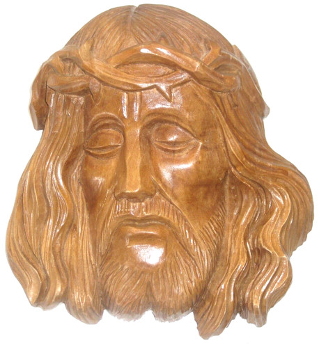 Holzfigur geschnitzt jesus - holzfigur, geschnitzt,