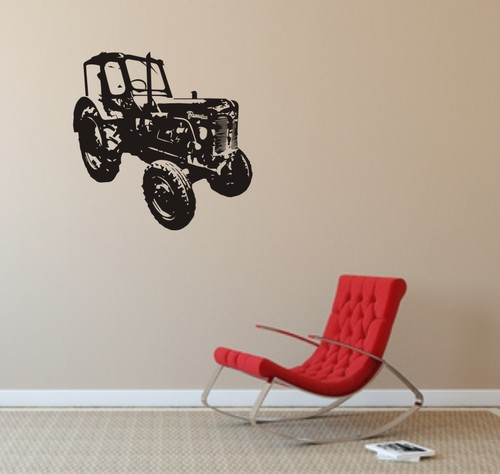 Wandtattoo traktor - -,
