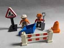 Duplo Baustellen Set Bauarbeiter Schubkarre Bauzaun Adventskalenderidee