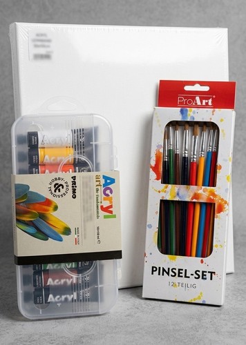 Acryl malset neu mit leinwand - acryl,