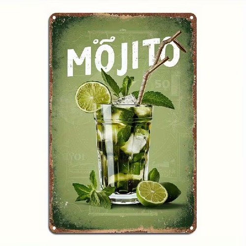 Blechschild mojito cocktail - mojito,