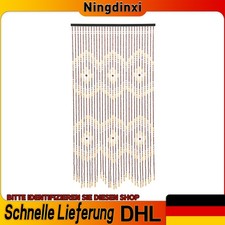 Holz Vorhang Perlen Schnur Tür Zimmer Rollo Sichtschutz Fenster Linie Teiler
