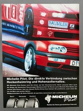 Michelin Pilot Alfa 155 DTM VW Golf GTI  1994 Vintage Ad Werbung Reklame