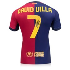 Von David Villa signiertes