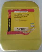1 Kanister Weber Mörteldichtungsmittel 782, Kellerabdichtung, Wassersperre, 10Kg