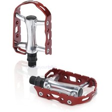 XLC PD-M15 ULTRALIGHT PEDALE 241g SINGLE SPEED PLATTFROM FIXIE BIKE TREKKING ROT