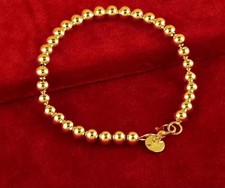 Damen Perlen Armband Edelstahl 18K Vergoldet