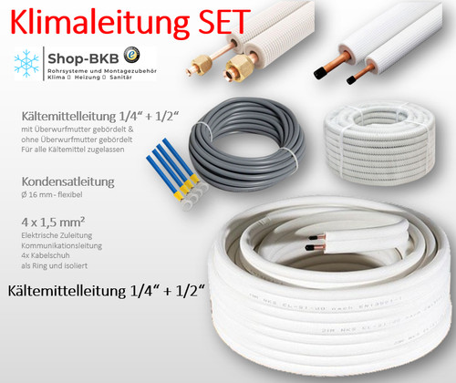 Kältemittelleitung 1 2 - kältemittelleitung, 1/4"+1/2"
