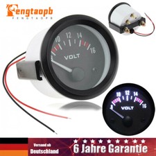 Universal Auto Motorrad 12V Digital LED 52mm Voltmeter Spannungsmesser 8V-16V DE
