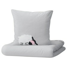 Ikea Armsjön Wende Bettwäsche Set 4tlg. 140x200 Baumwolle 2x Kissen 2x Bezug