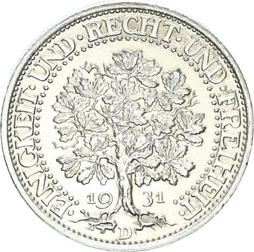 Weimarer republik reichsmark - weimarer, 5