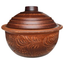 Keramiktopf aus rotem Lehm