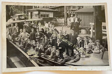 orig. Foto AK Personen auf Boot Schiff Hamburg oder Bremen um 1930