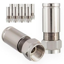 F Kompressionsstecker 10 x Sat