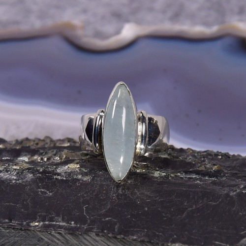 Aquamarin ring 925er silber - ring,,
