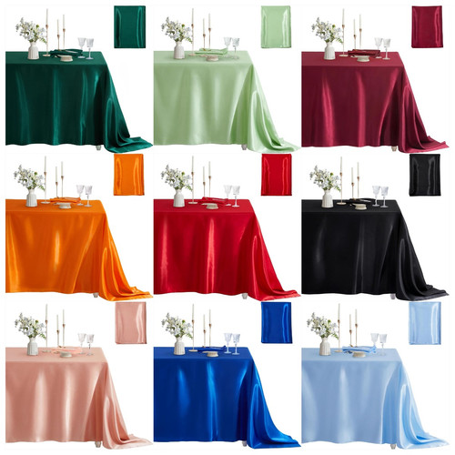 Satin tischdecke glänzend - satin,