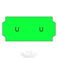 15000 SATO-Etiketten 26x12mm leuchtgrün für Sato Samark 26 Auszeichner - 10 R.