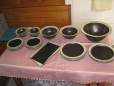 Service, Handarbeit Keramik  monogrammiert,  29 Teile