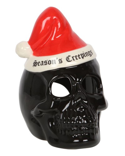Schwarzer totenkopf mit - schwarzer,