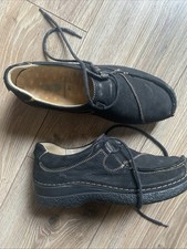 Wolky Schnürschuh  Schwarz Nubukleder Halbschuh 