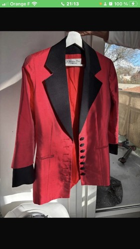 Blazer vintage chic jacke - vintage, rot
