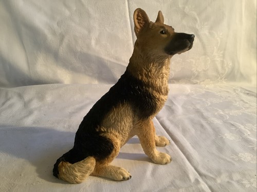 Dekofigur schäferhund keramik - schäferhund,