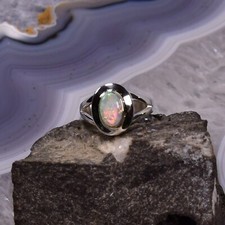 Edel Opal Ring, 925er Silber