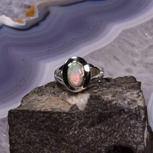 Edel opal ring 925er - ring,, silber