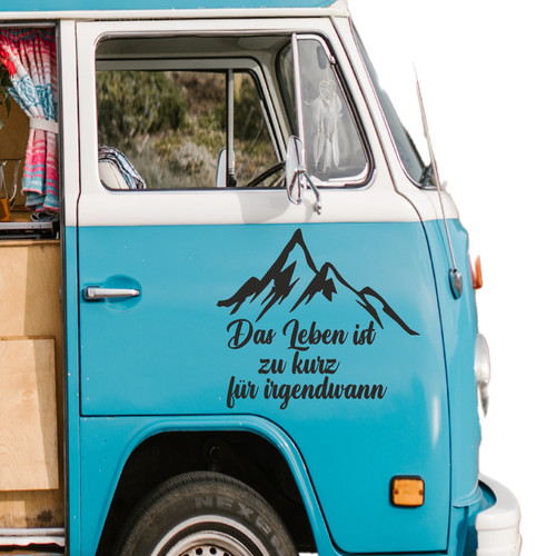 Wohnmobil aufkleber mit - mit, spruch