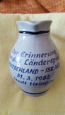 DFB hessischer Bembel Länderspiel DEUTSCHLAND - ISRAEL 31.03.1982 Stadt Usingen