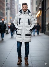 Winterjacke Kapuze Steppjacke