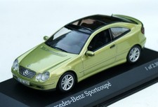 Mercedes C-Klasse Sportcoupé Bj. 2000-2004, hellgrün-metall, Minichamps M. 1:43