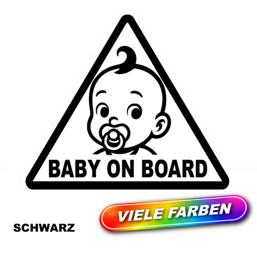 Baby board aufkleber - 2x, on