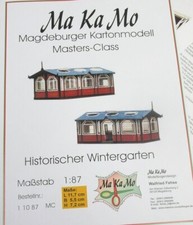 H0 Historischer Wintergarten Karton Bausatz Ma Ka Mo 1 10 87 MC neuw.