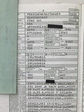 Ford Escort’81 XR3i Typ GAA 1982 Escort Fahrzeug Brief Papiere Fahrzeugbrief