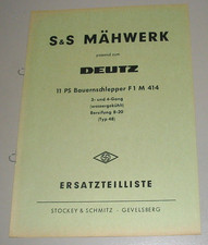 Ersatzteilliste S & S Mähwerk