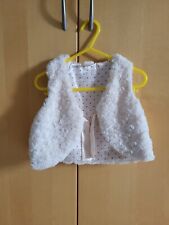 Weste Plüsch Gr. 86 Mädchen  H&M ☆ cremeweiß 