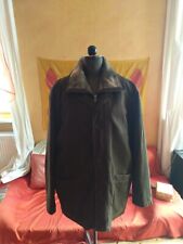 Lederjacke Pierre Cardin, Gr.56, Lammnubukleder, eingeknöpftes Fellfutter, TOP